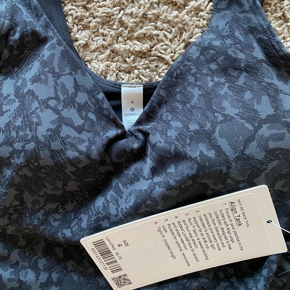 Special edition Lululemon Align Tank black camo 2 - Picture 5 of 6